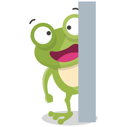 Kermit, sortant de sa cachette